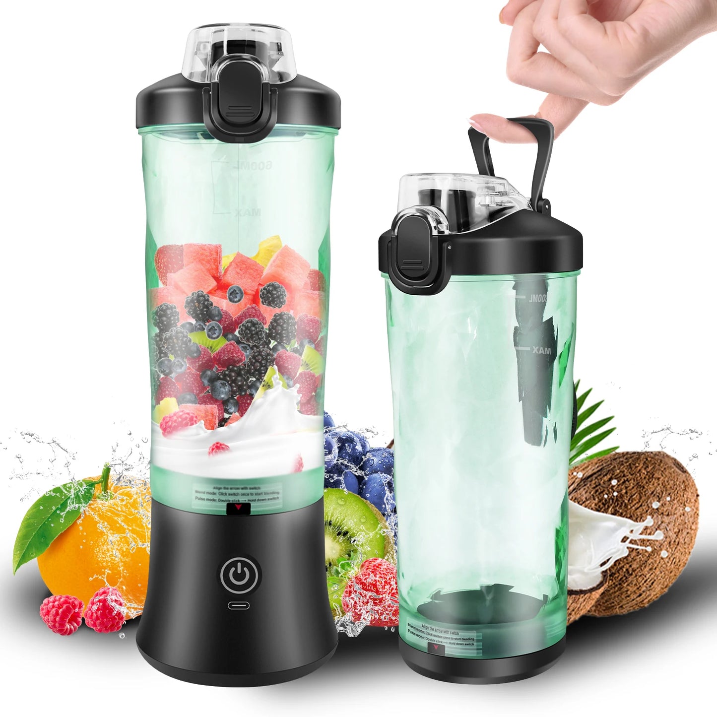 600ML Portable Electric Smoothie Juicer