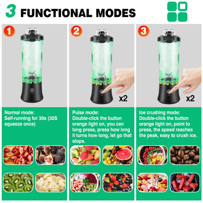 600ML Portable Electric Smoothie Juicer