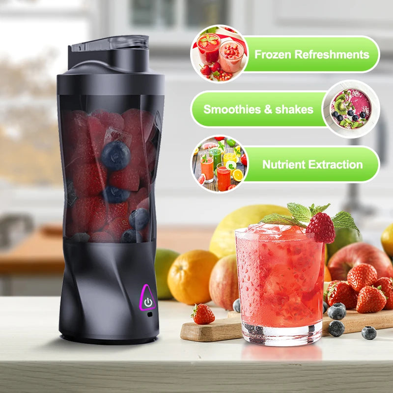 700ML Electric Portable Juicer Fresh Fruit Mixer